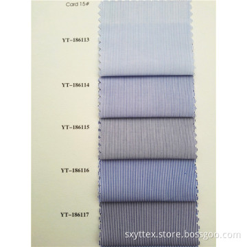 Business Casual Style Cotton Striated Shirt Fabric